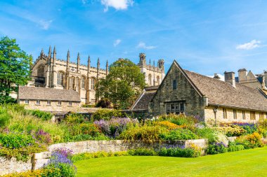 Oxford'da Savaş Anıtı Bahçeli Christ Church, İngiltere