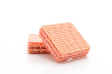 çilek krema lezzet ile gofret bisküvi