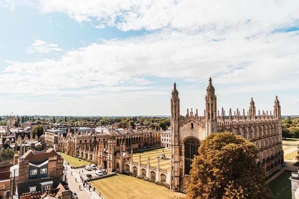 Vista ad alto angolo della città di Cambridge, Regno Unito — Foto Stock