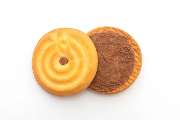 Μπισκότα με σοκολάτα κρέμα — Φωτογραφία Αρχείου