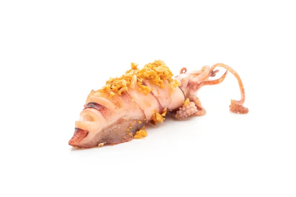 Calamar frito con ajo — Foto de Stock