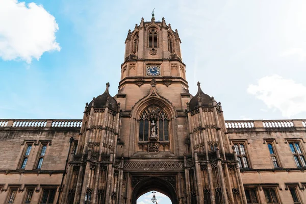 Piękna architektura Tom Tower of Christ Church, Oxford Univer — Zdjęcie stockowe