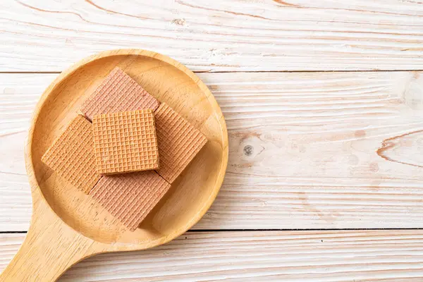 Cialde al cioccolato con crema al cioccolato — Foto Stock