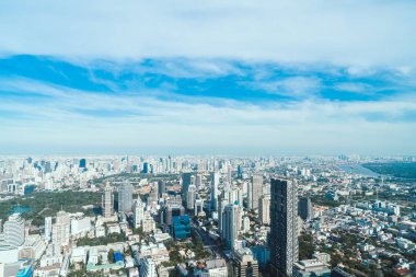 Güzel cityscape mimarisi ve Bangkok Th içinde bina