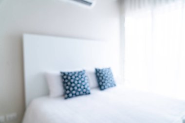 Soyut bulanıklık ve ufuk yatak odası iç