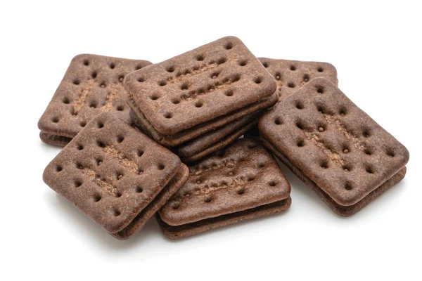 Csokis cookie-kat csokoládé krémmel — Stock Fotó