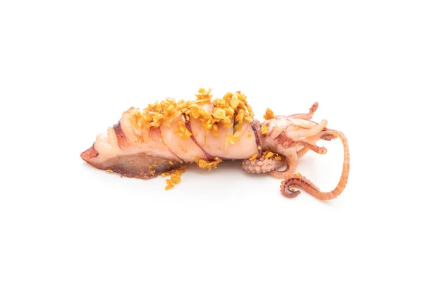Calamar frito con ajo — Foto de Stock