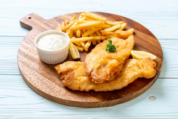 fish and chips with french fries