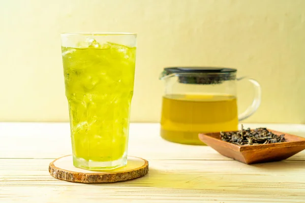 Buzlu Japon yeşil çay — Stok fotoğraf