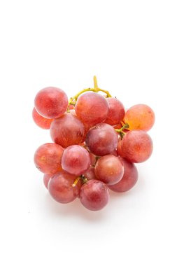 beyaz zemin üzerine taze üzüm 