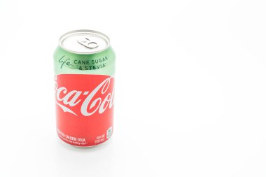 Bangkok, Tayland-Mayıs 13, 2019: Coca Cola olabilir içecekler Stevia olduğunu