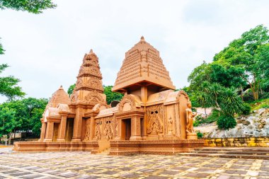 Wat Tham Phu Wa, Kanchanaburi, Thail'de güzel mimari