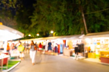 soyut bulanıklık ve gece semt pazarı defocused