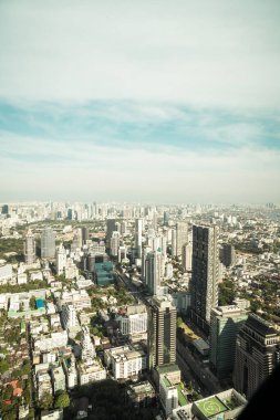 Güzel cityscape mimarisi ve Bangkok Th içinde bina