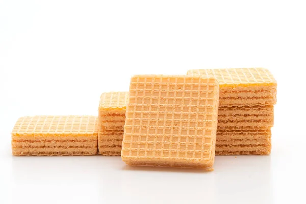 Galleta de oblea con crema de naranja — Foto de Stock