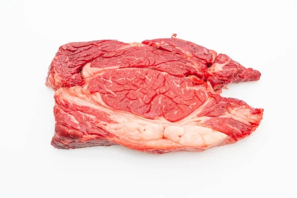Čerstvé syrové hovězí steak nebo syrové maso — Stock fotografie