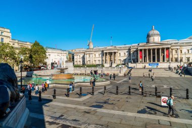 Londra - Uk, Trafalgar Meydanı, Sep 1, 2019. Trafalgar Meydanı 