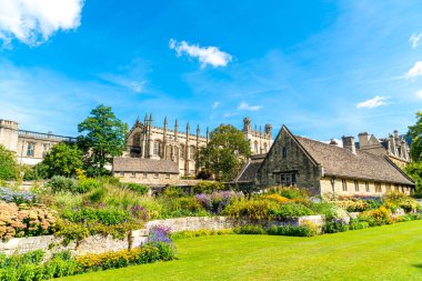 Oxford'da Savaş Anıtı Bahçeli Christ Church, İngiltere