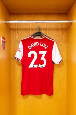 Londra, Uk- 31 Ağustos 2019: David Luiz 'in Changi' deki Cephanelik Malzemeleri