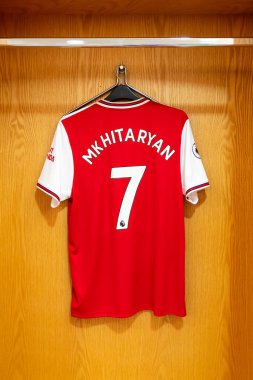 Londra, Uk- 31 Ağustos 2019: Mkhitaryan 'ın Changi' deki Cephanelik Malzemeleri