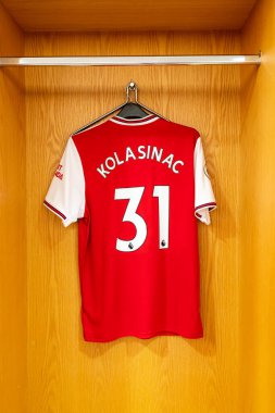 Londra, Uk- 31 Ağustos 2019: Kolasinac 'ın Cephanelik Malzemeleri