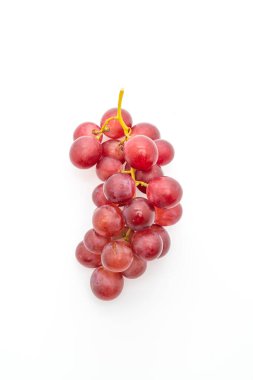 beyaz zemin üzerine taze üzüm 