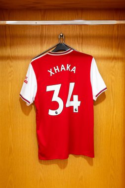 Londra, Uk- 31 Ağustos 2019: Xhaka 'nın Cephanelik Malzemeleri