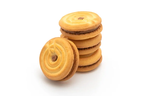 Cookies met chocolade crème — Stockfoto