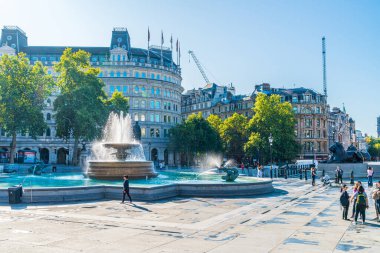 Londra - Uk, Trafalgar Meydanı, Sep 1, 2019. Trafalgar Meydanı 