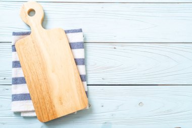 mutfak bezle ahşap tahta boş kesme