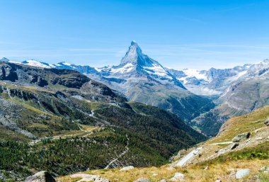 Gösterim Matterhorn Peak Zermatt, İsviçre.