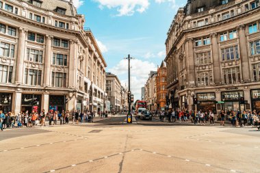 Londra, İngiltere -2 Eylül 2019: Oxfo 'nun ünlü Oxford Sirki