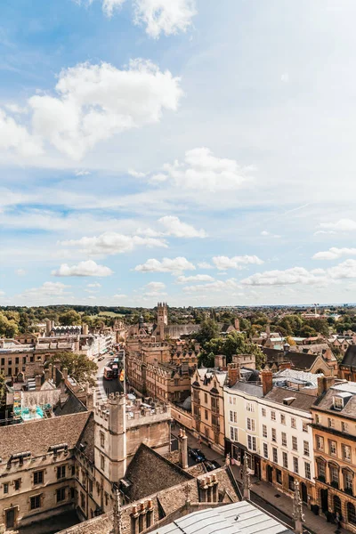 Oxford, UK - August 29, 2019: High angle view of High Street of — Stock Photo, Image