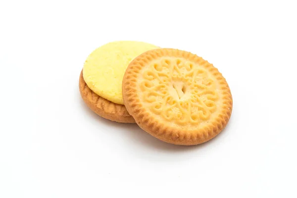 Biscoitos com creme de baunilha manteiga — Fotografia de Stock