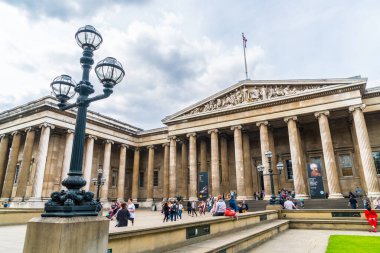 Londra / İngiltere - 2 SEP 2019: Londra 'daki British Museum, İngiltere