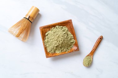 Çeşmeli kibrit yeşil çay tozu