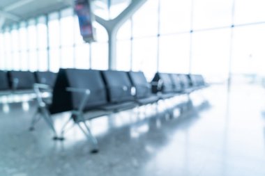 Soyut bulanıklık ve ufuk Havaalanı terminal iç 