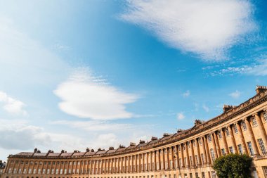 ünlü royal crescent bath, somerset İngiltere İngiltere