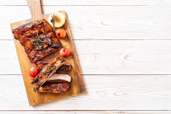 Grilled barbecue ribs pork — Stock Photo, Image