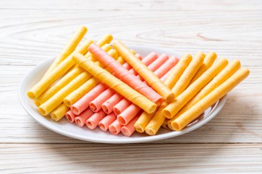 renkli gofret sopa rulo 