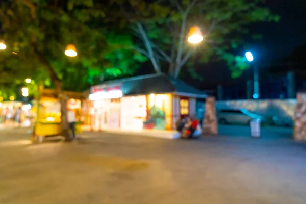 Difuminación abstracta y mercado callejero nocturno desenfocado —  Fotos de Stock