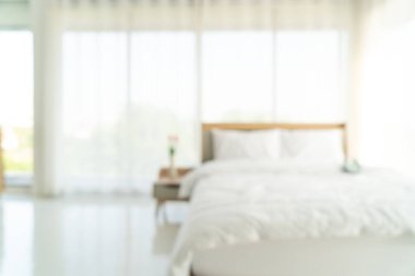 soyut bulanıklık ve odaklanmış yatak odası arka plan için iç mekan