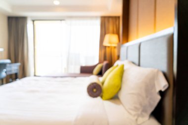 Soyut bulanık otel odası arka plan için iç mekan