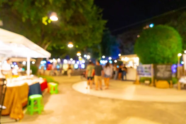 Abstrakt Suddig Och Defocused Natt Gatumarknaden För Bakgrund — Stockfoto