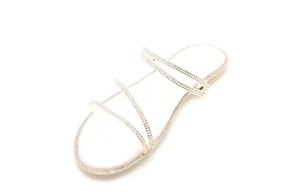 Woman Fashion Shoes Sandals Isolated White Background — Stock Photo, Image