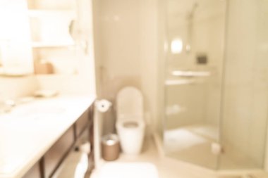 Otel tesisinde arka plan için soyut bulanık banyo