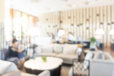 Soyut bulanıklık ve arka plan için lüks otel lobisi