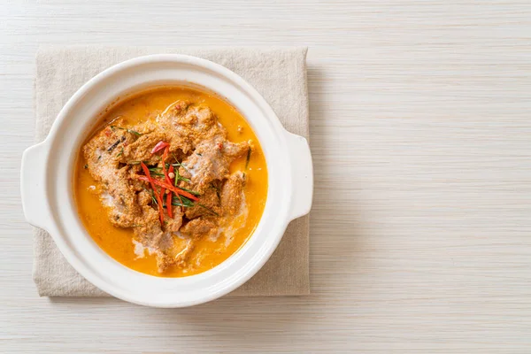 Thai Meal Kit Panang Curry Pork Thai Food Style — Stock Photo, Image