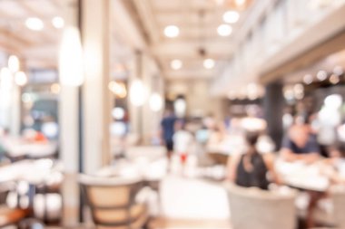 Otel restoranında arka plan için soyut bulanıklık