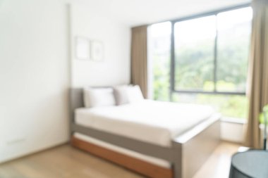 Özet olarak, arka plan için soyut bulanıklık ve odaksız otel odası